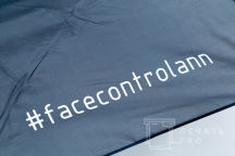 Серые зонты с хештегом «#facecontrolann»